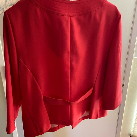 Perceptions Red Blazer Jacket - Picture 7 of 11